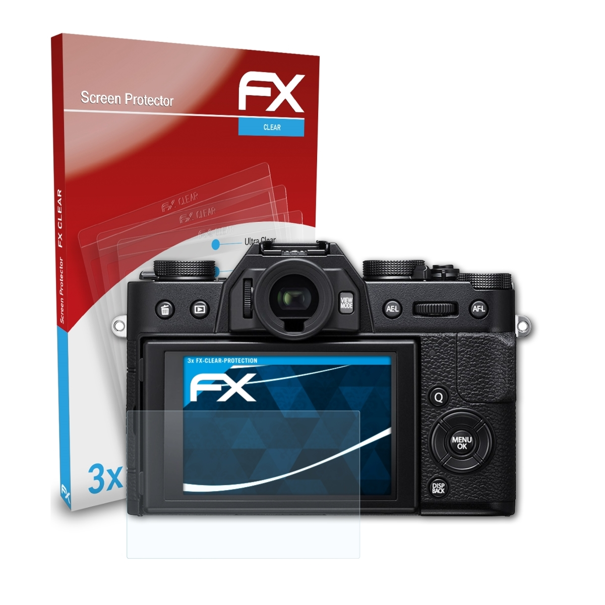 ATFOLIX 3x FX-Clear Displayschutz(für X-T20) Fujifilm