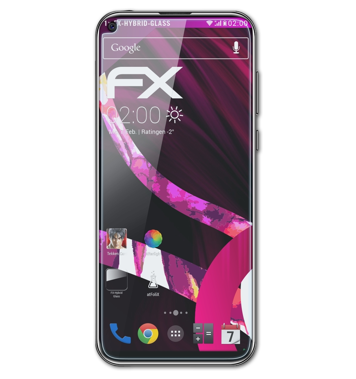 Pro) FX-Hybrid-Glass Schutzglas(für ATFOLIX C17 Oukitel