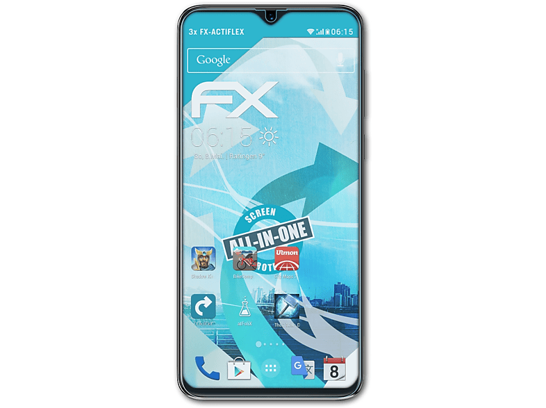 ATFOLIX 3x FX-ActiFleX Displayschutz(für Cubot R15 Pro)