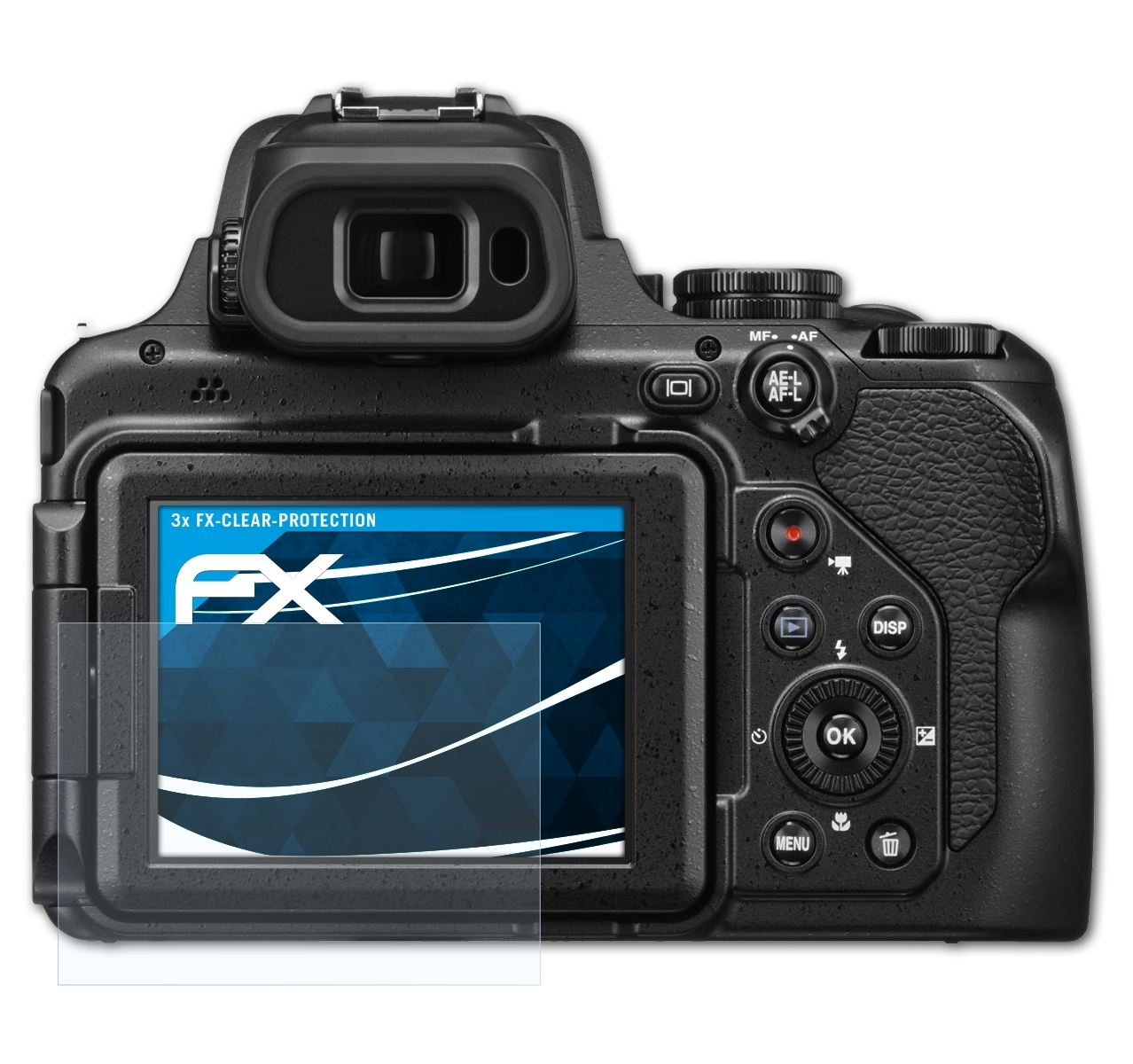 ATFOLIX 3x FX-Clear Displayschutz(für P1000) Nikon Coolpix