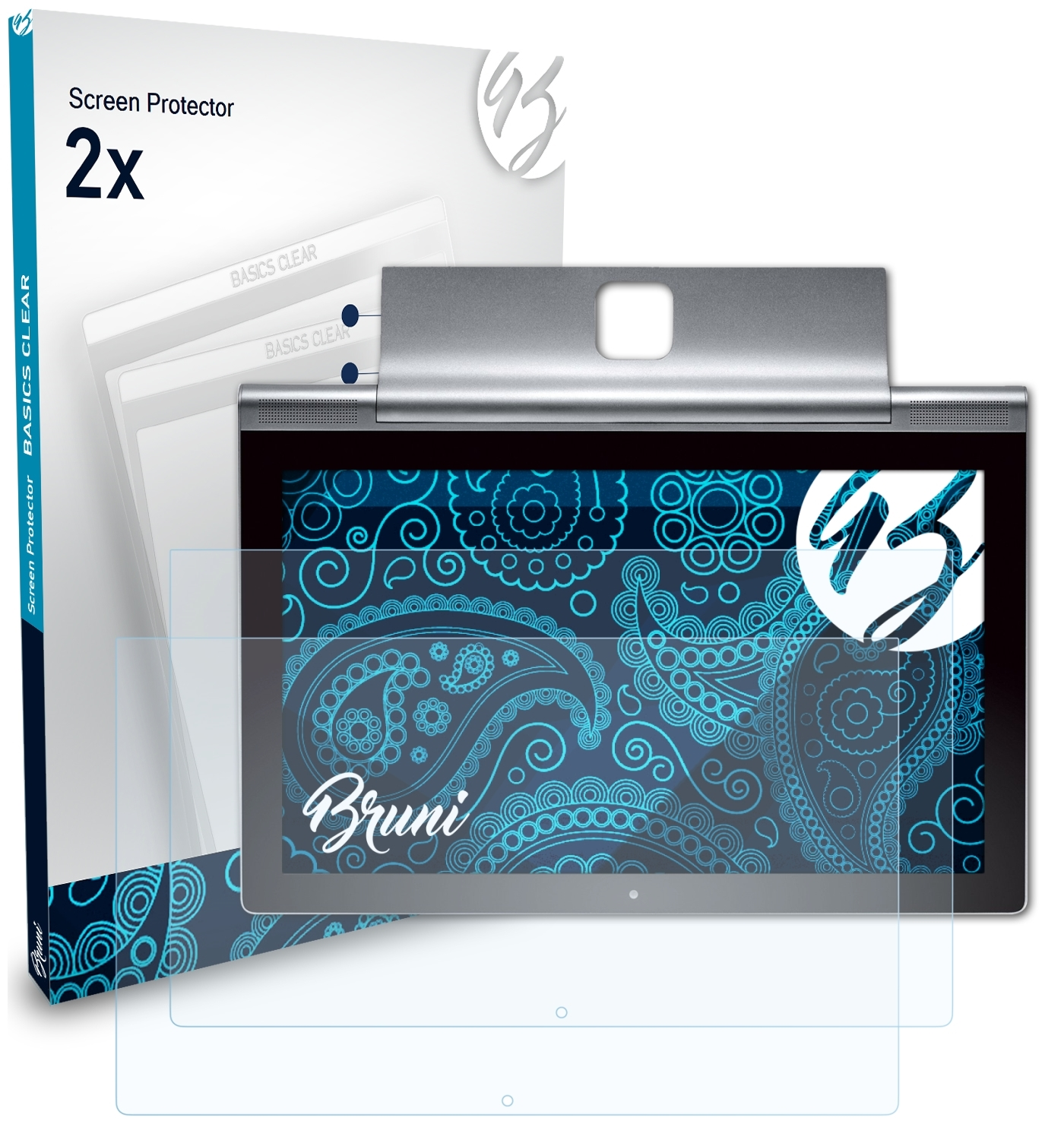 BRUNI 2x Tablet Basics-Clear 2 (13.3 Schutzfolie(für Lenovo inch)) Yoga Pro