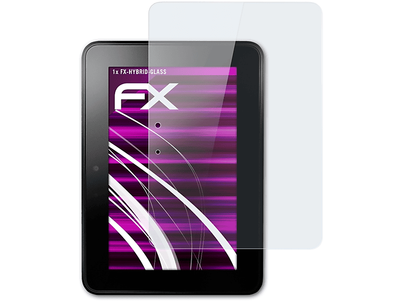 ATFOLIX FX-Hybrid-Glass Schutzglas(für Amazon Kindle Fire HD 7 (1.Generation 2012))
