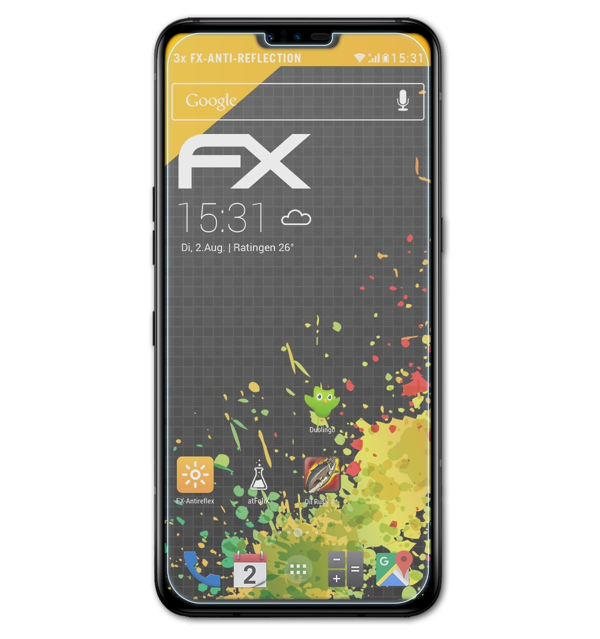 ATFOLIX 3x FX-Antireflex Displayschutz(für LG ThinQ) V50