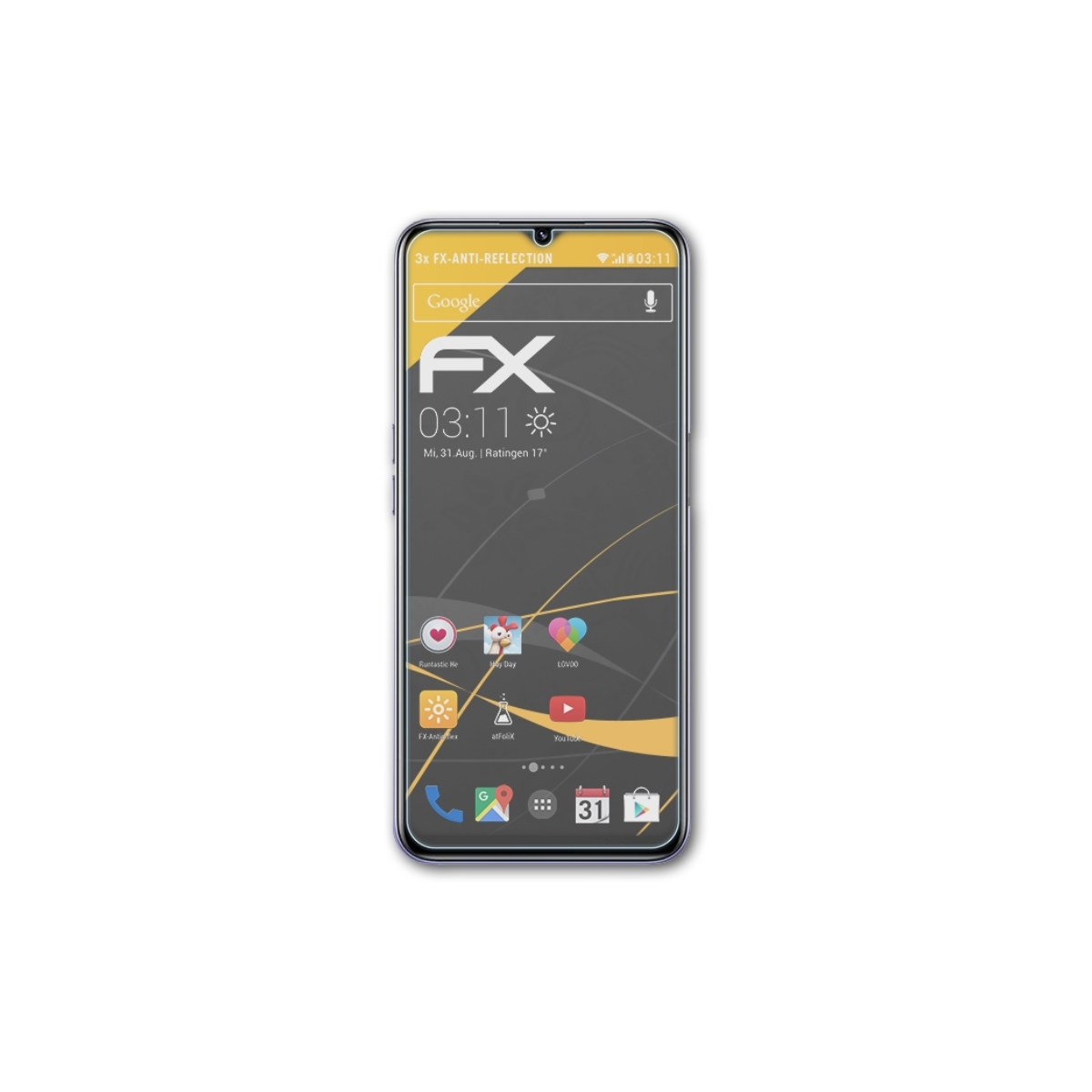 ATFOLIX 3x FX-Antireflex Displayschutz(für Realme 5G) V11s