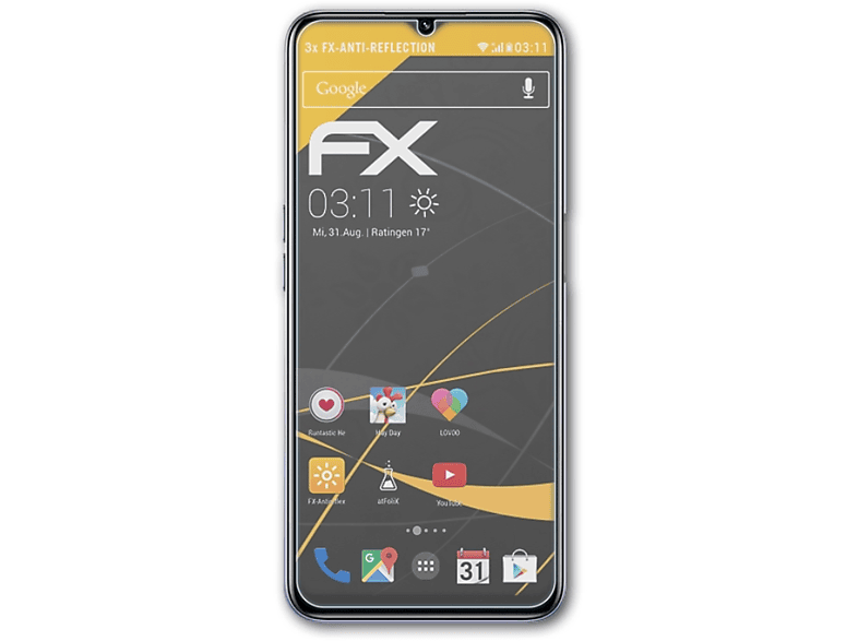 ATFOLIX 3x FX-Antireflex Displayschutz(für Realme V11s 5G)
