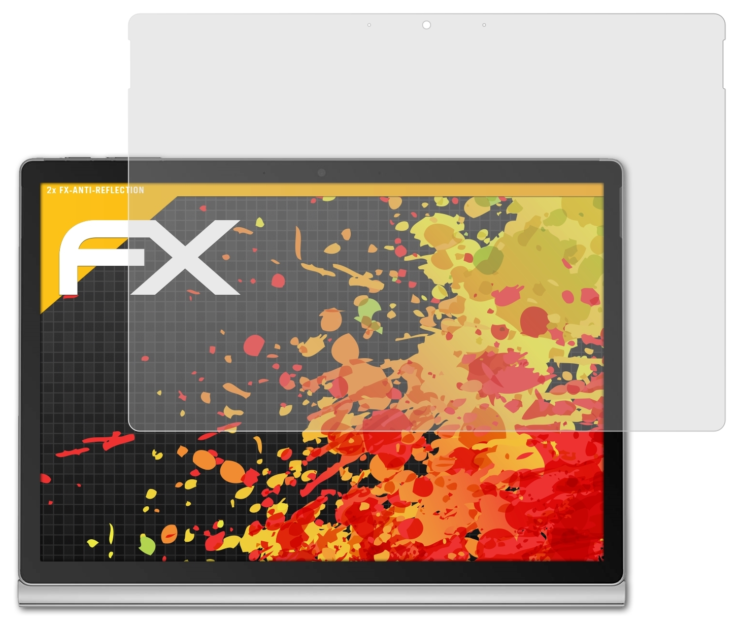 ATFOLIX 2x FX-Antireflex (13,5 Book Microsoft inch)) 3 Displayschutz(für Surface