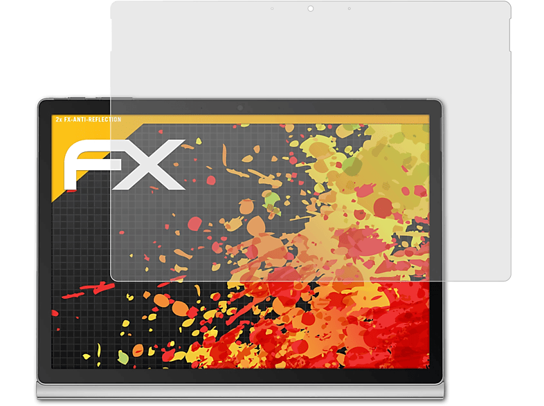 inch)) Book FX-Antireflex (13,5 Displayschutz(für Surface 3 ATFOLIX 2x Microsoft