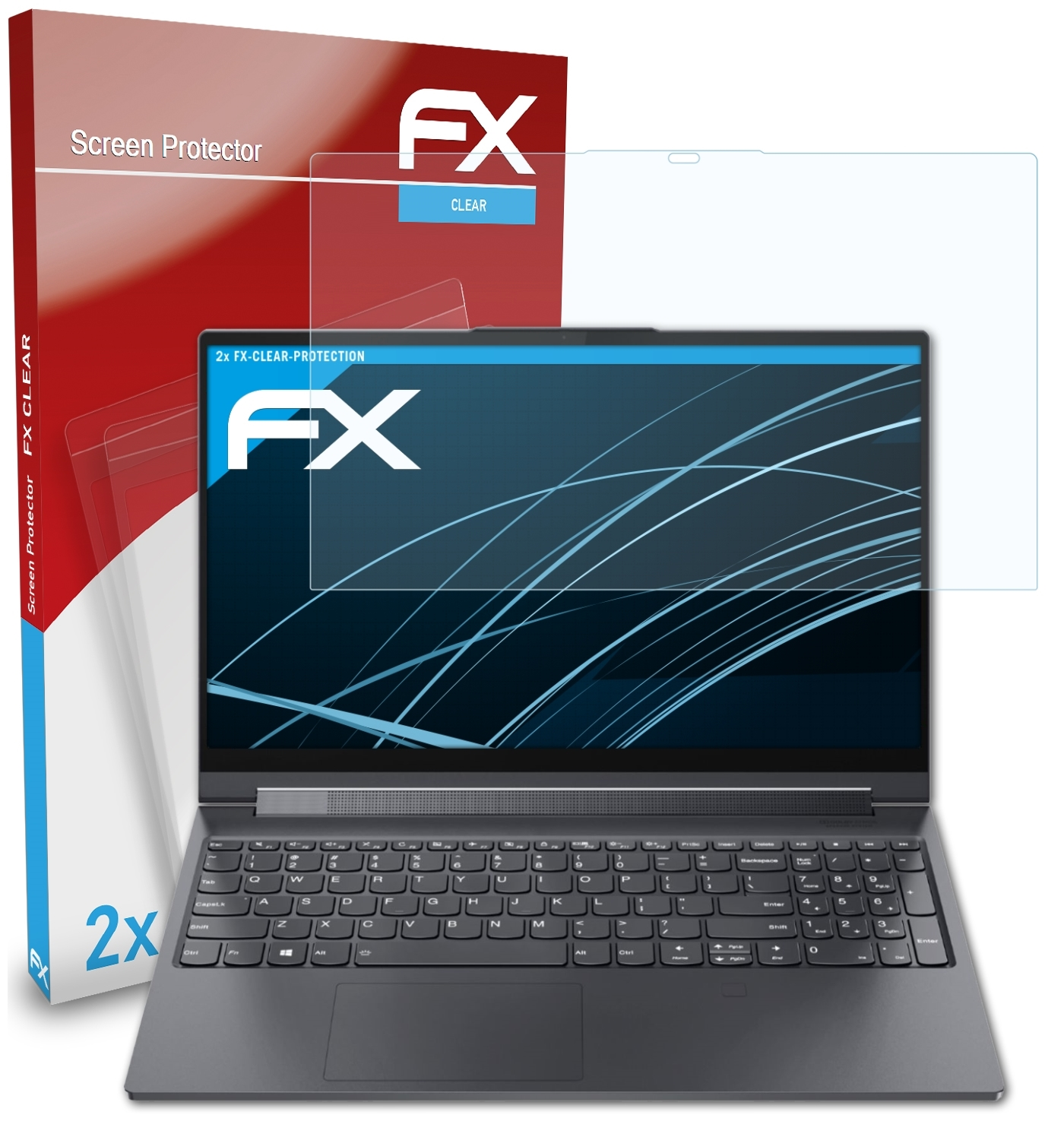 ATFOLIX 2x FX-Clear Displayschutz(für Lenovo (15 Yoga inch)) 9i