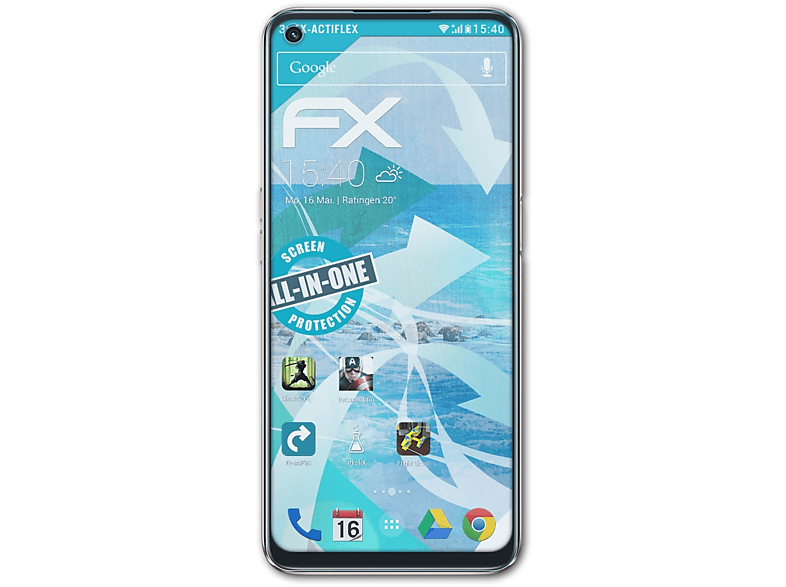 ATFOLIX A93s Oppo 3x 5G) FX-ActiFleX Displayschutz(für