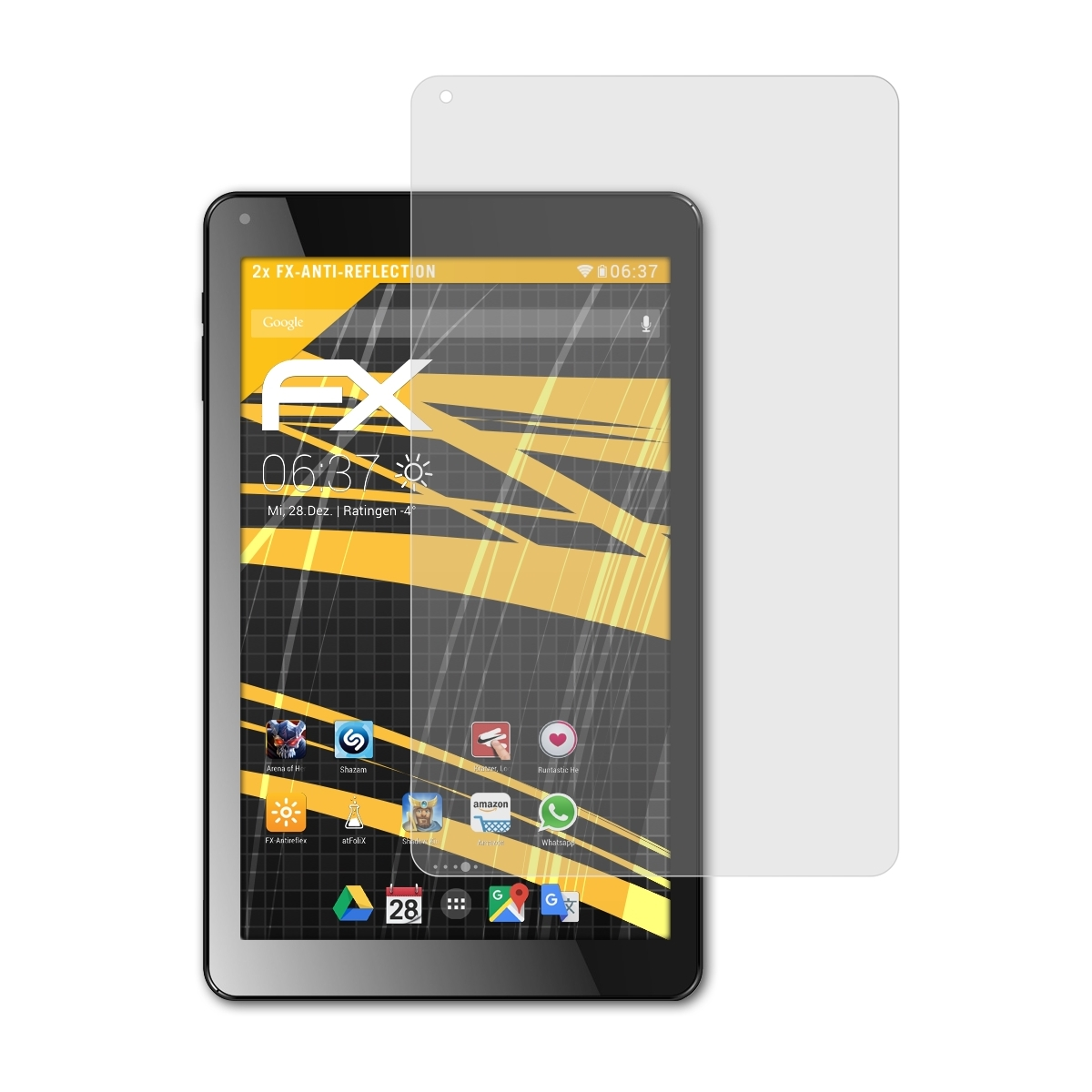 Displayschutz(für Odys FX-Antireflex ATFOLIX NoteTab Pro) 2x