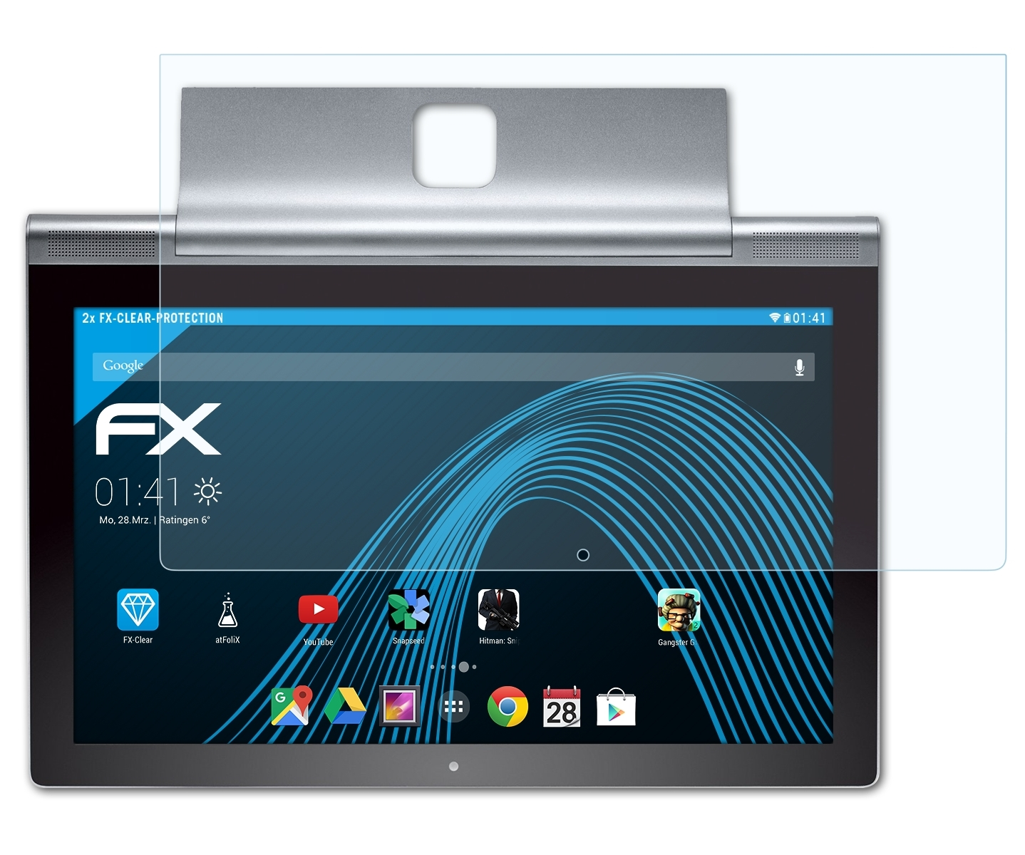 ATFOLIX 2x FX-Clear Displayschutz(für Tablet (13.3 inch)) Lenovo Yoga Pro 2