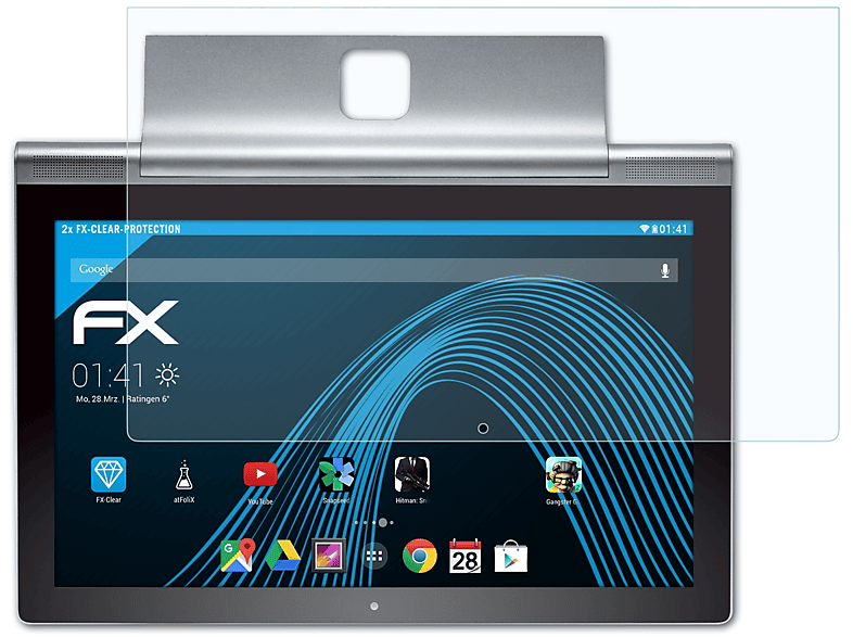 Yoga Displayschutz(für inch)) Tablet 2 Pro (13.3 ATFOLIX Lenovo 2x FX-Clear