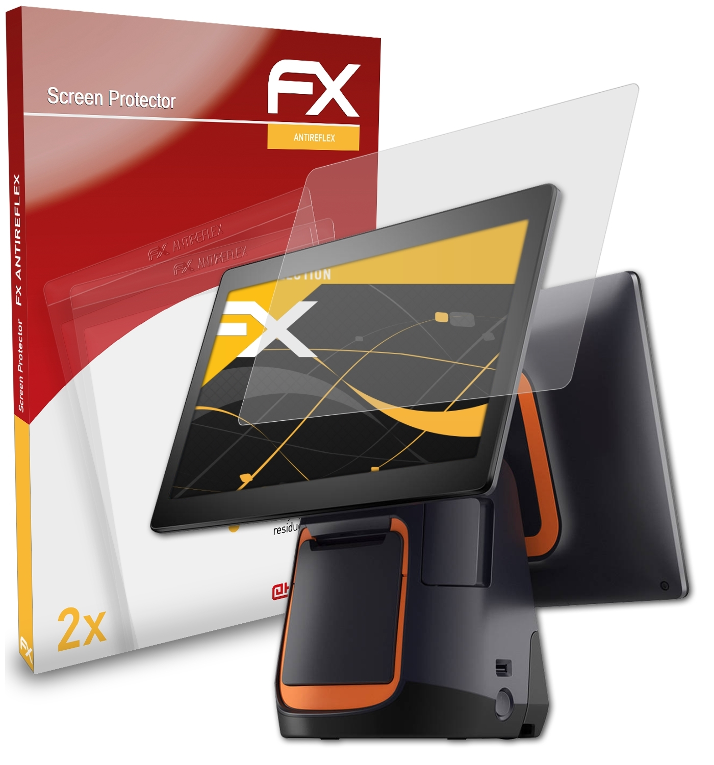 ATFOLIX 2x Displayschutz(für FX-Antireflex T2) Sunmi