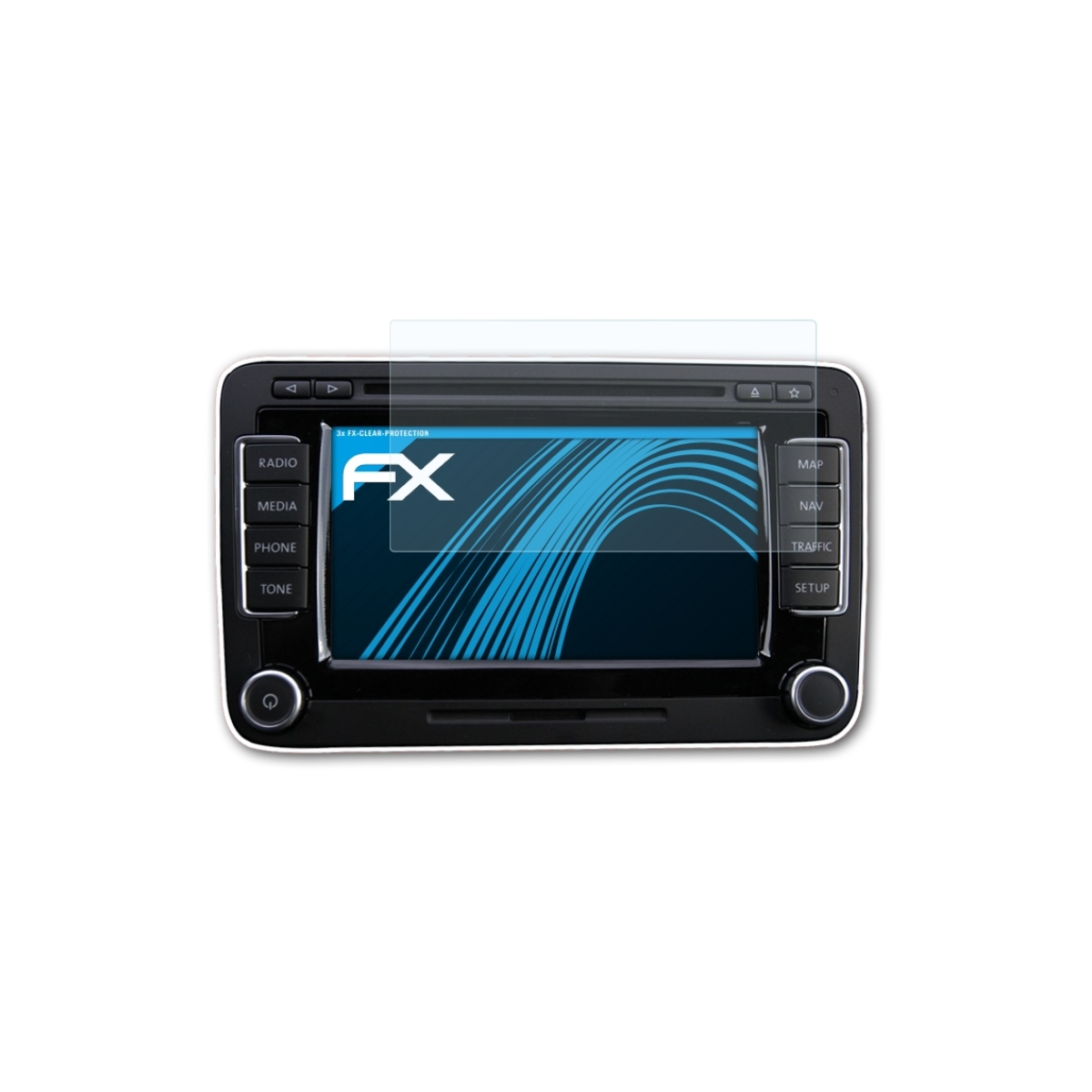 VW Displayschutz(für RNS 510) ATFOLIX FX-Clear 3x