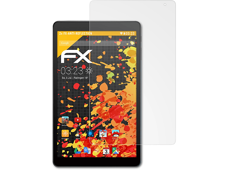 ATFOLIX 2x FX-Antireflex Displayschutz(für (2018)) 8082 10 1T Alcatel