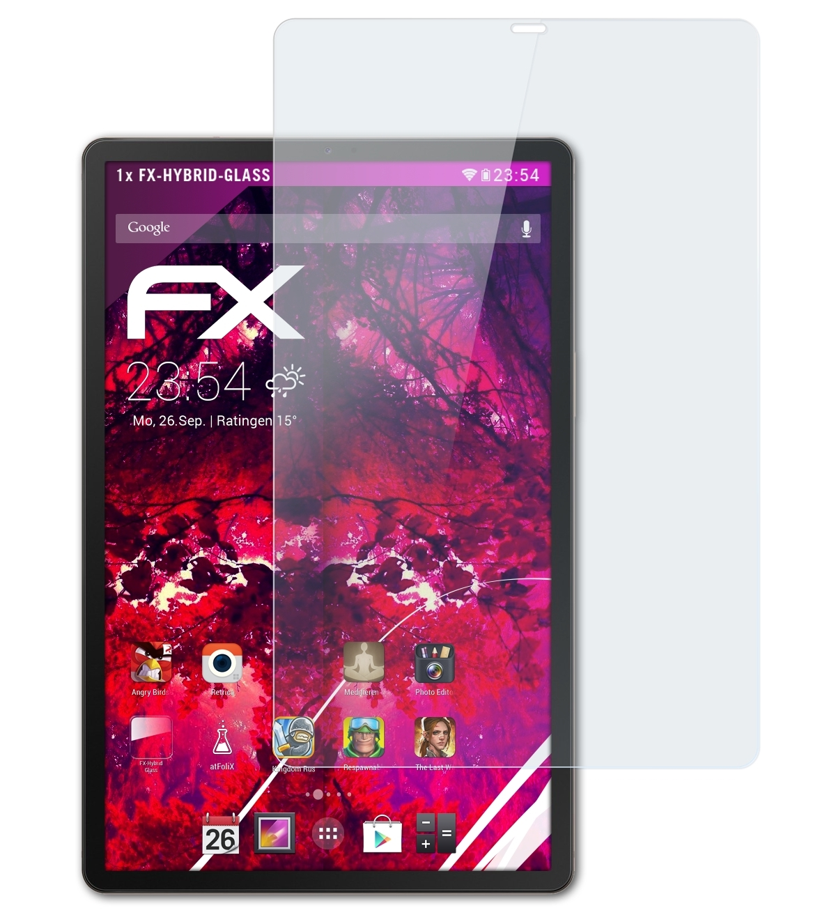 S5e) Galaxy Samsung Tab Schutzglas(für ATFOLIX FX-Hybrid-Glass