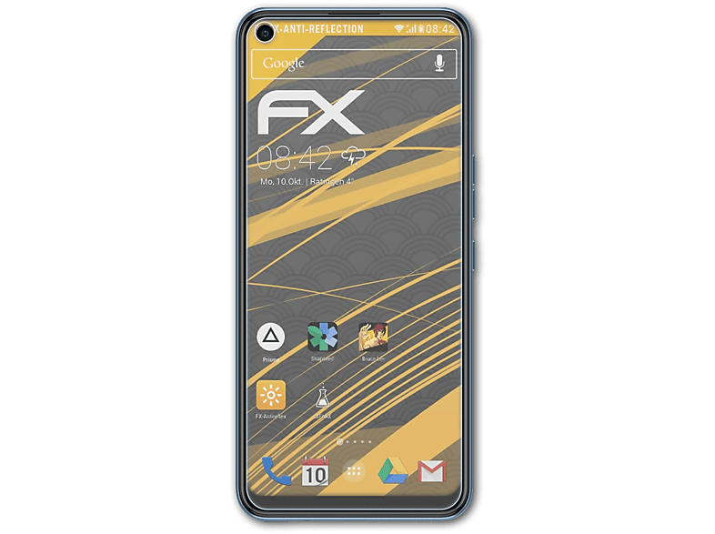 ATFOLIX 3x FX-Antireflex Displayschutz(für Tecno Pro) Spark 7