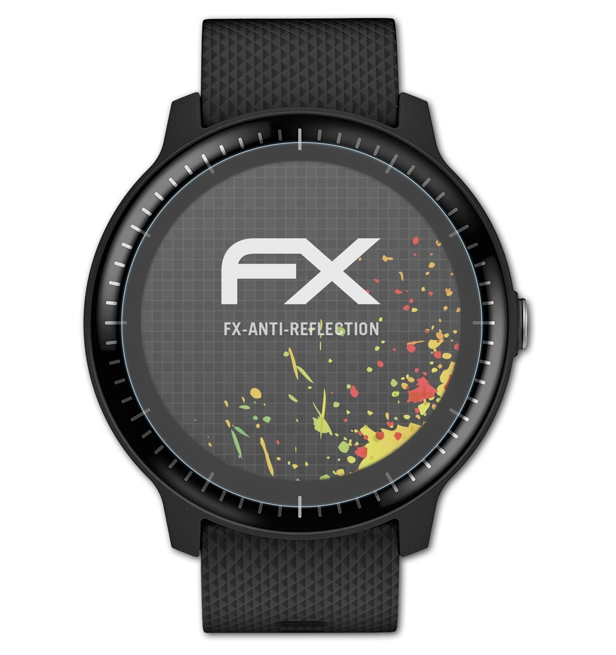 ATFOLIX 3x FX-Antireflex Displayschutz(für Garmin Vivoactive 3 Music)