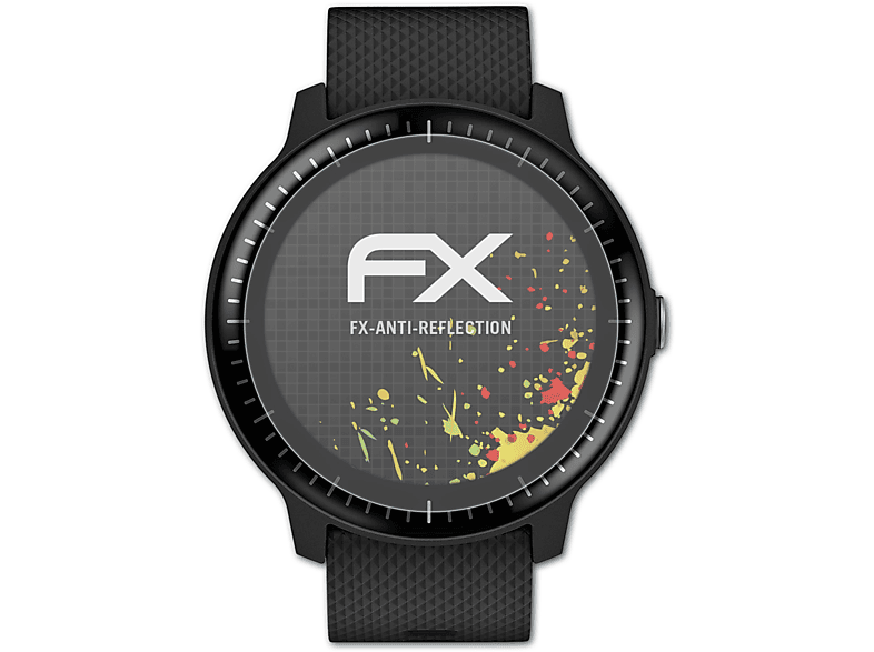 ATFOLIX 3x FX-Antireflex 3 Music) Vivoactive Garmin Displayschutz(für