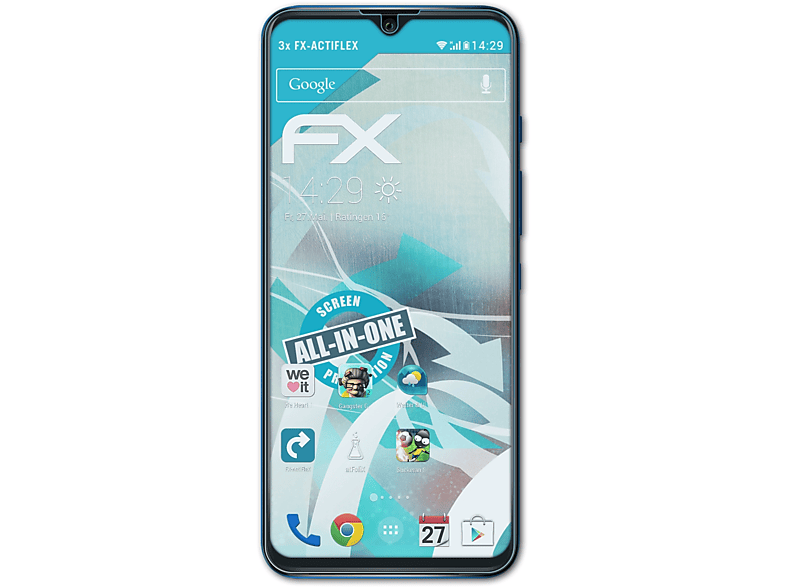 ATFOLIX 3x FX-ActiFleX Displayschutz(für U10) Power Wiko