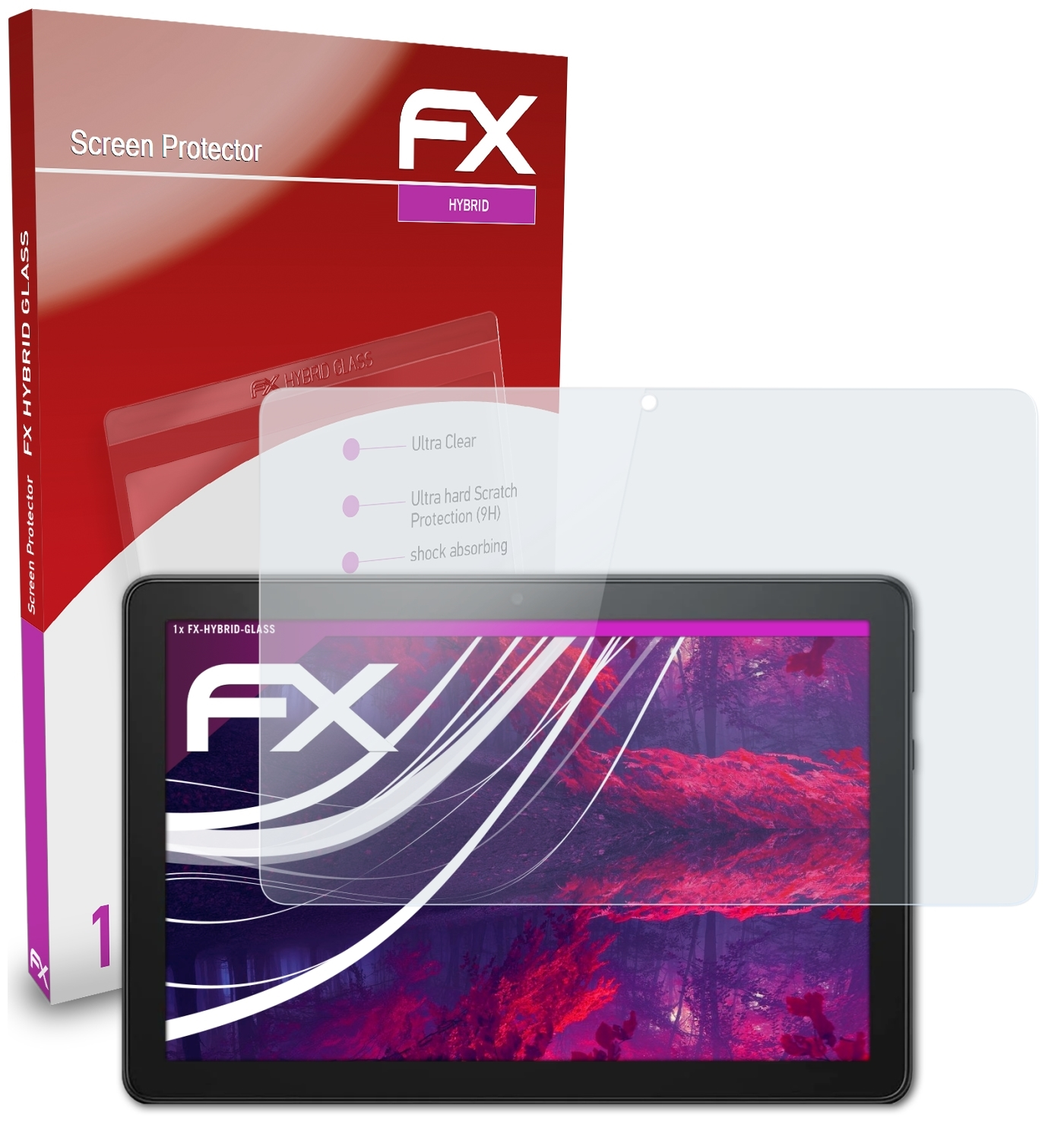 ATFOLIX FX-Hybrid-Glass Schutzglas(für Amazon Fire HD (2021)) 10