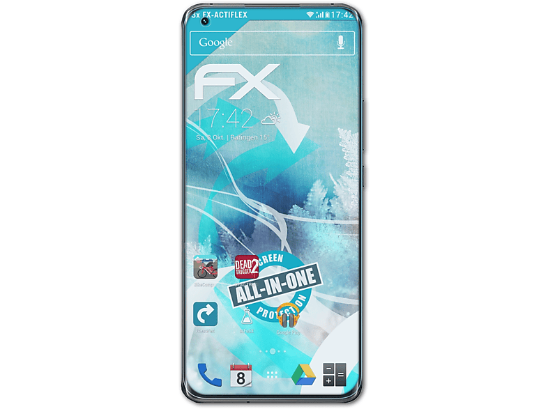 ATFOLIX 3x FX-ActiFleX Displayschutz(für Xiaomi MI 11 Ultra)