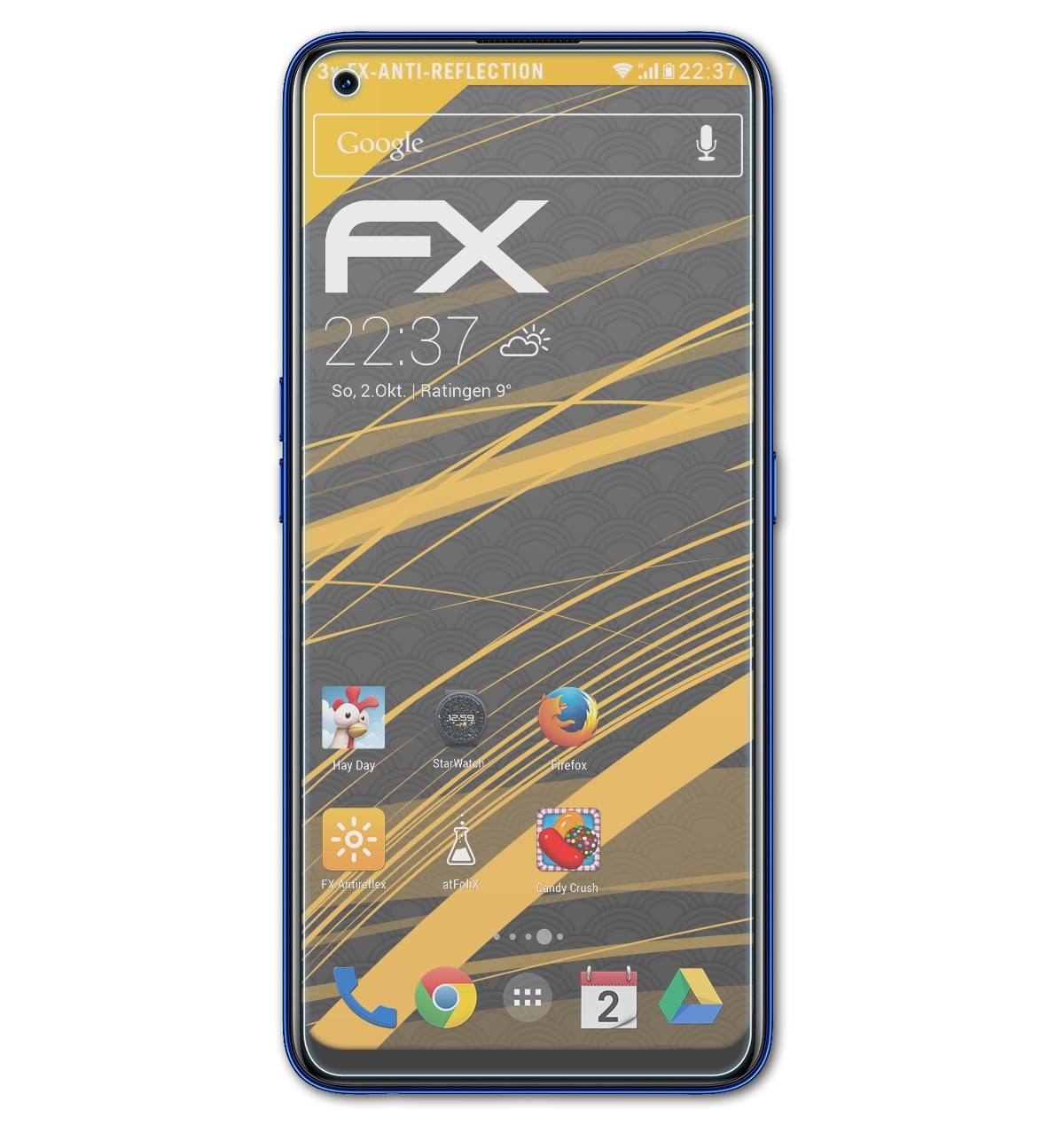 ATFOLIX 3x FX-Antireflex Displayschutz(für Pro) 7 Realme