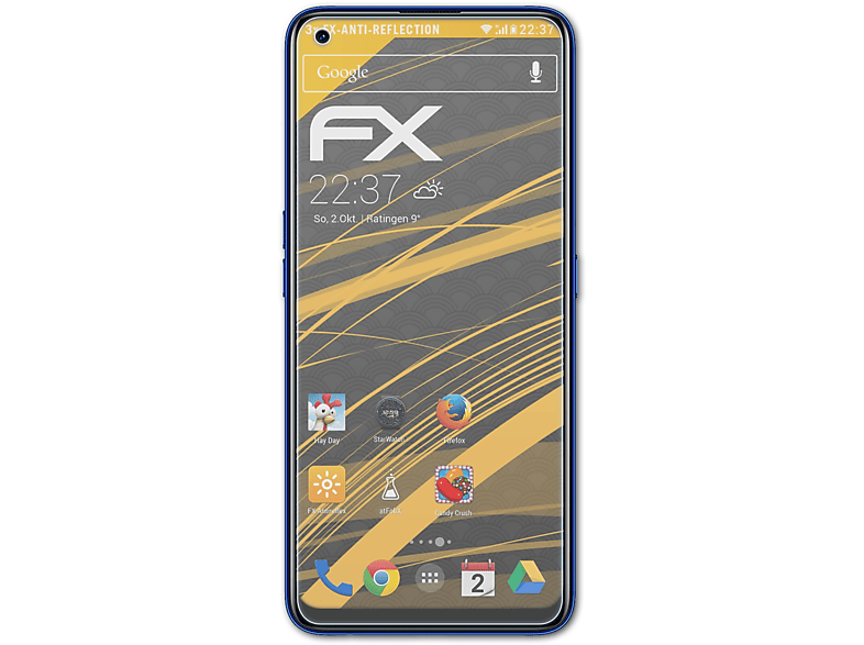 ATFOLIX 3x FX-Antireflex Displayschutz(für Realme Pro) 7