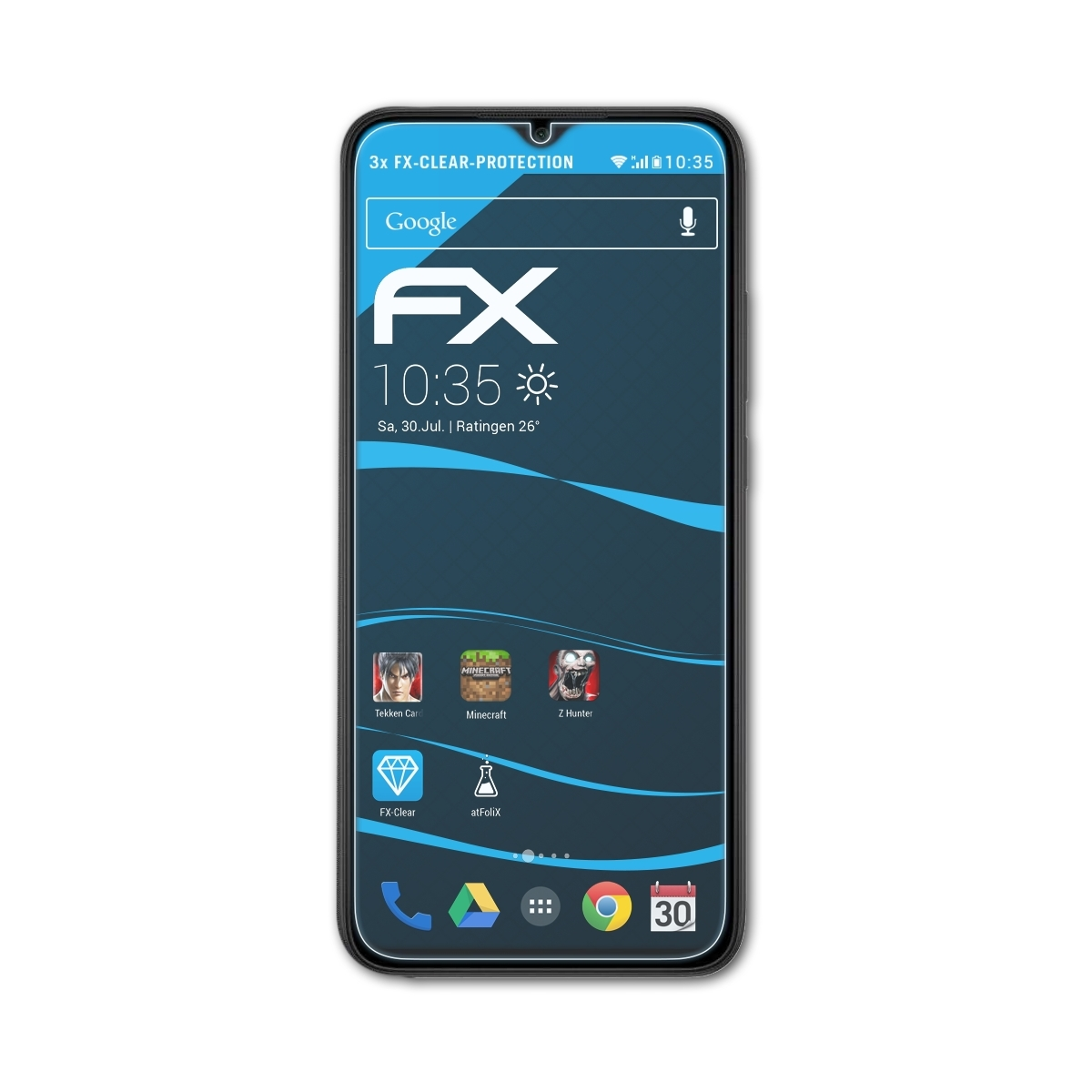 ATFOLIX 3x 9C) Displayschutz(für Redmi Xiaomi FX-Clear