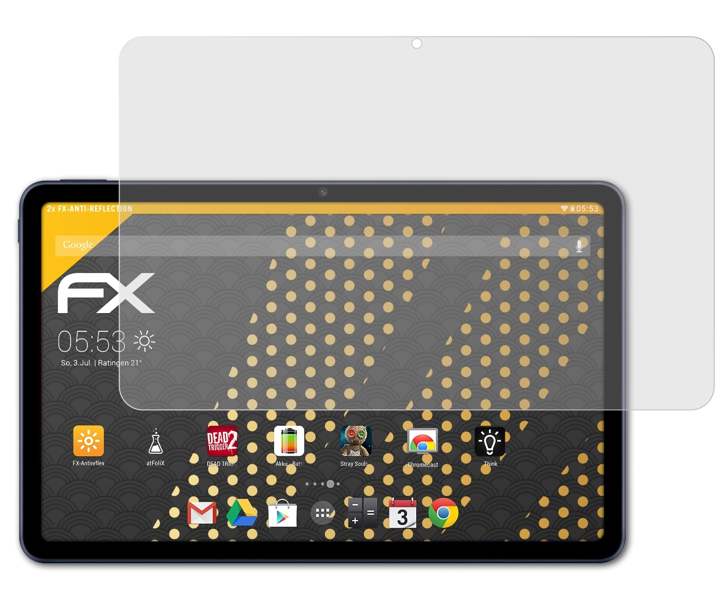 FX-Antireflex New) Huawei Displayschutz(für 2x MatePad ATFOLIX
