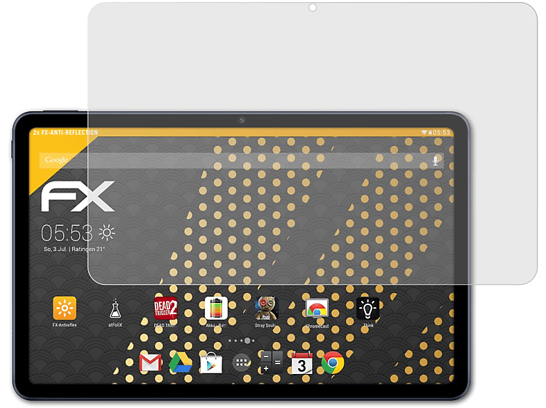 FX-Antireflex New) Huawei Displayschutz(für 2x MatePad ATFOLIX