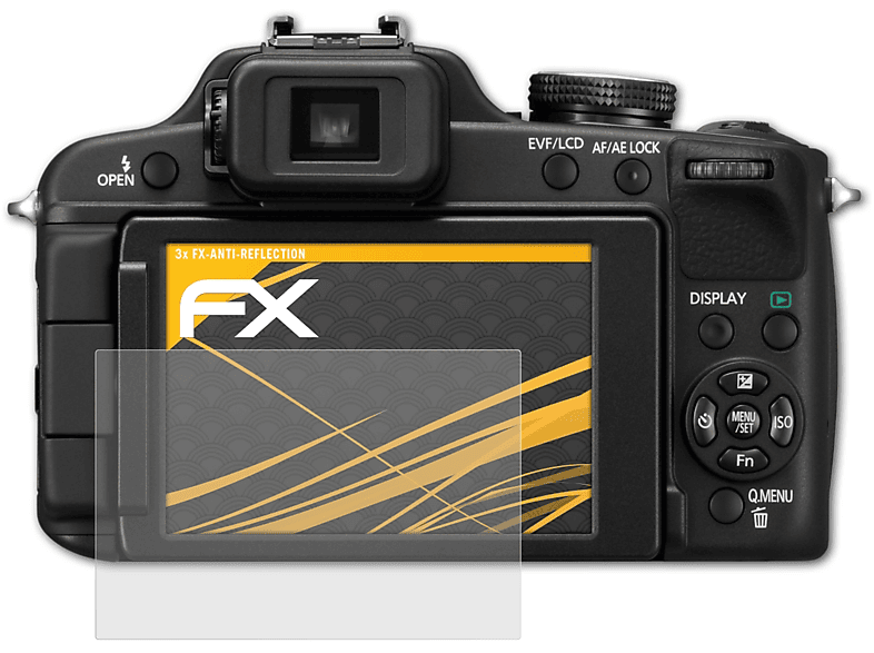 ATFOLIX 3x FX-Antireflex Lumix Displayschutz(für Panasonic DMC-FZ100)