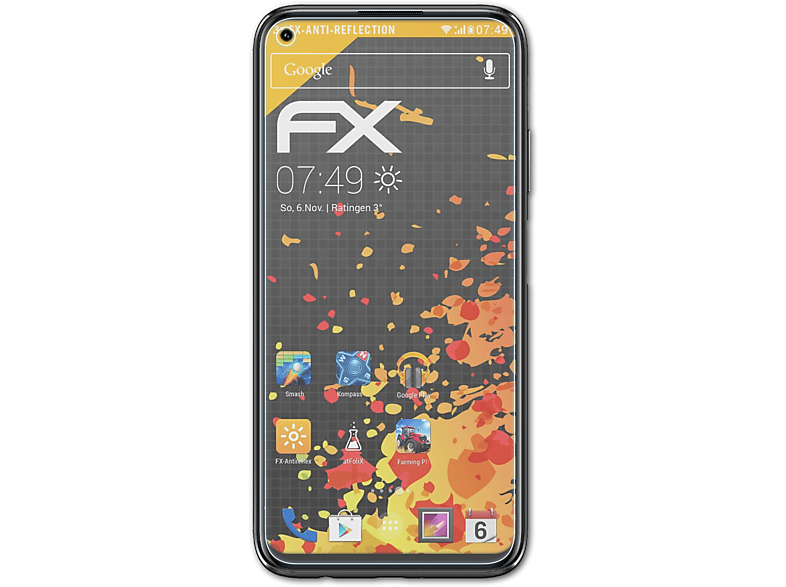 Displayschutz(für P40 Huawei ATFOLIX FX-Antireflex lite) 3x