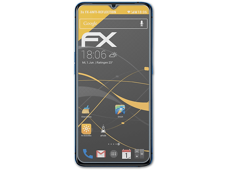 ATFOLIX 3x FX-Antireflex Displayschutz(für Realme X2 Pro)