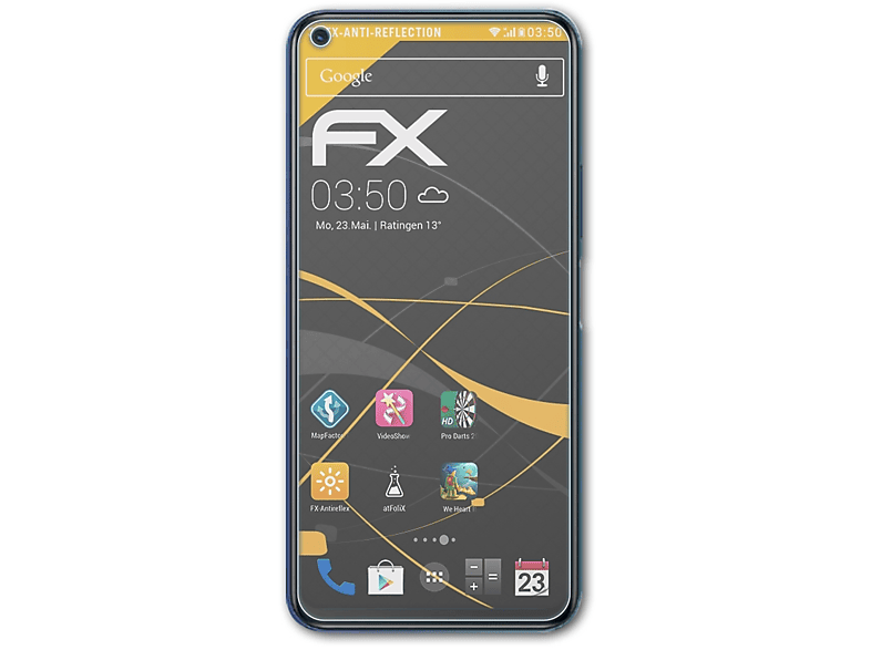 ATFOLIX 3x FX-Antireflex Displayschutz(für Vivo Y70t)