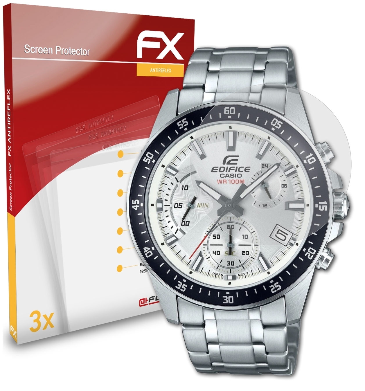 ATFOLIX 3x FX-Antireflex Casio EFV-540D-7AVUEF) Displayschutz(für