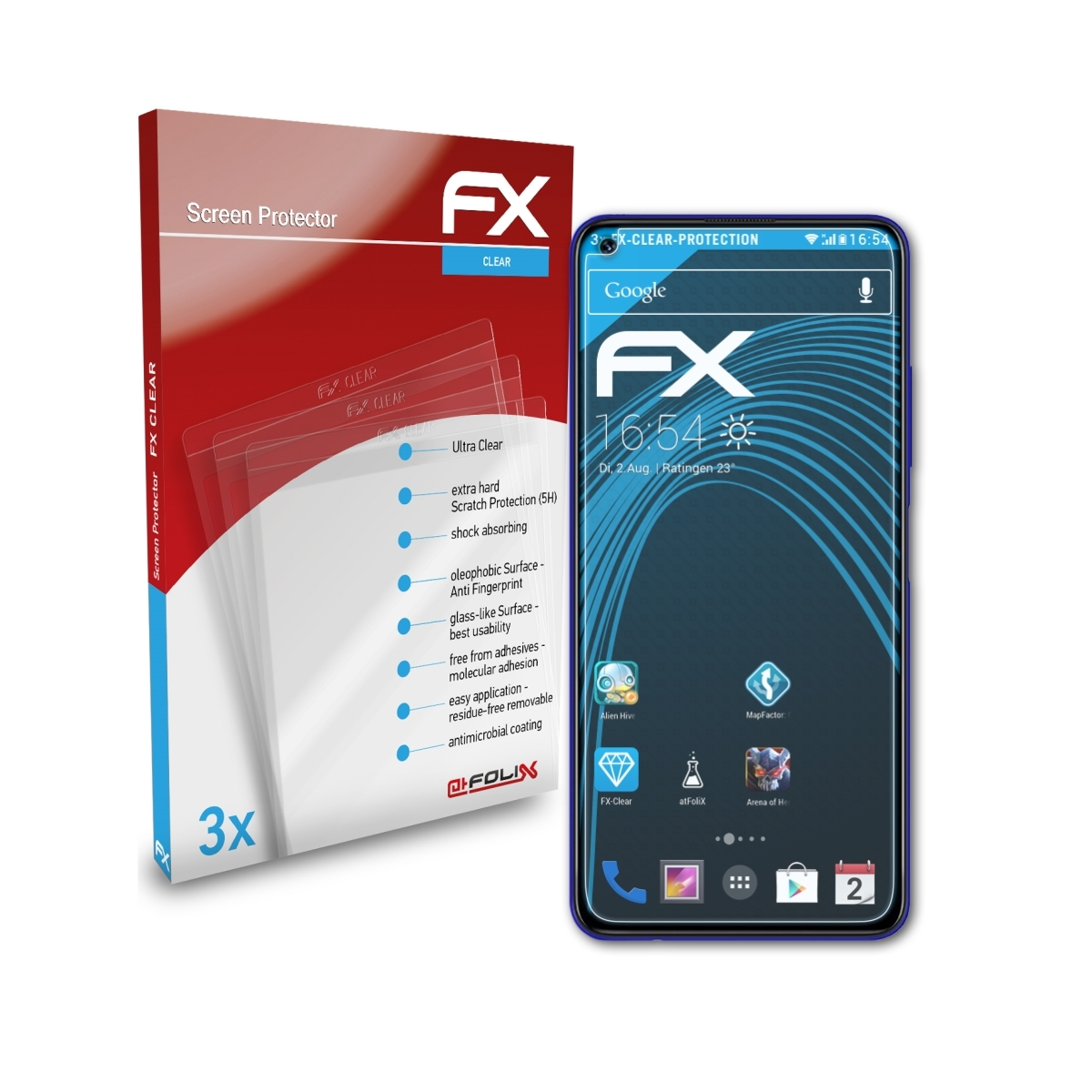 ATFOLIX 3x Displayschutz(für UMiDigi F2) FX-Clear