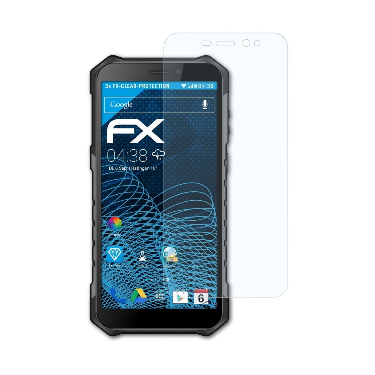 ATFOLIX 3x FX-Clear X3) Displayschutz(für Armor Ulefone