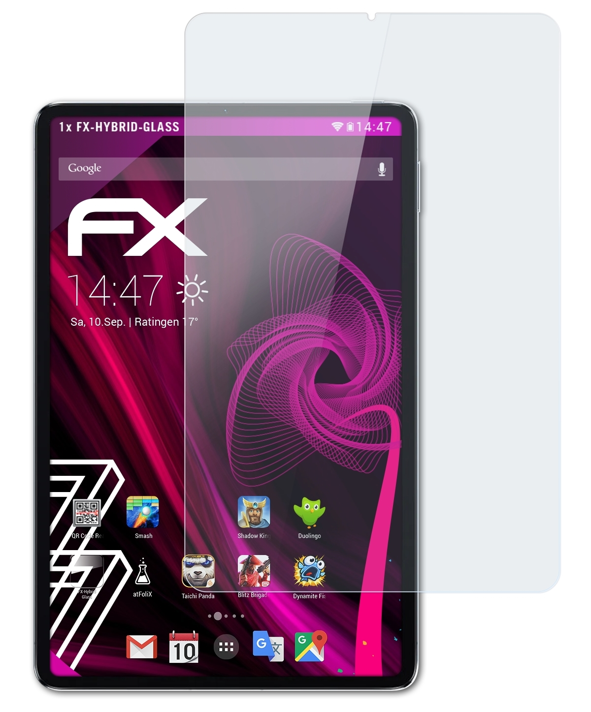 ATFOLIX FX-Hybrid-Glass Schutzglas(für Xiaomi Mi Pad 5)