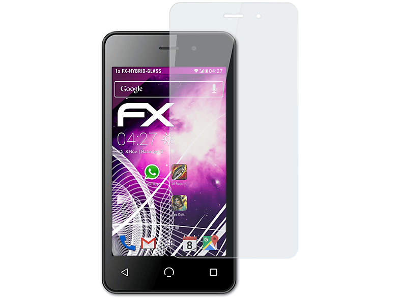 Nuu A1) FX-Hybrid-Glass ATFOLIX Schutzglas(für Mobile