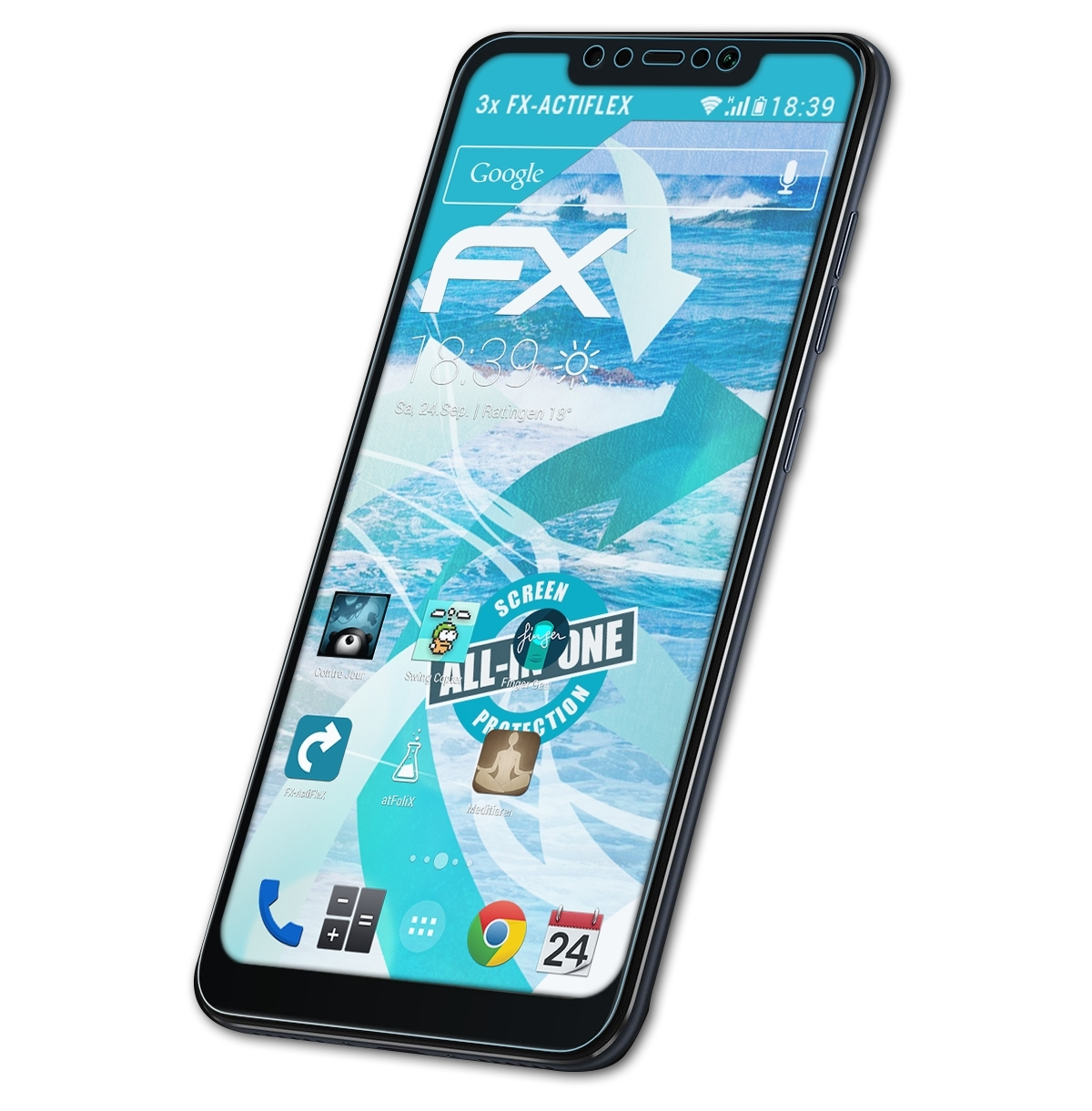 Displayschutz(für F1) Poco 3x ATFOLIX FX-ActiFleX Xiaomi