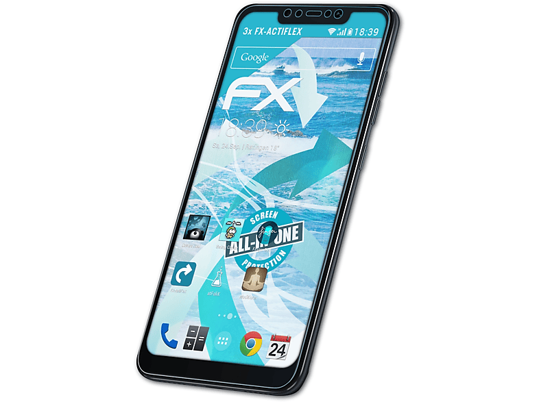 ATFOLIX 3x FX-ActiFleX Displayschutz(für Xiaomi Poco F1)
