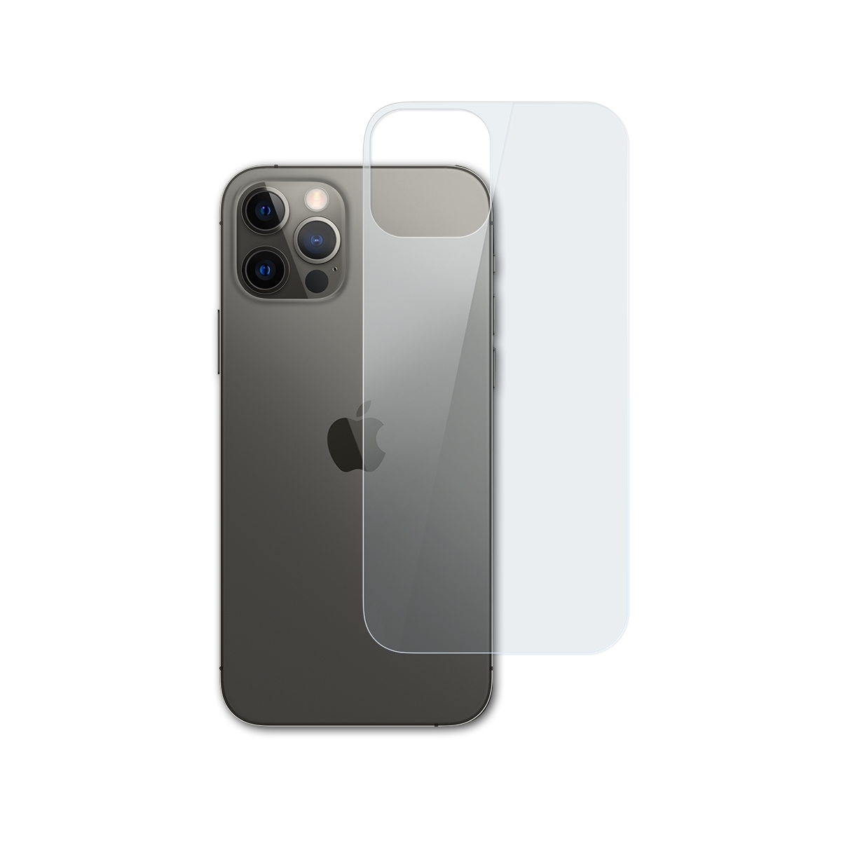 12 FX-Hybrid-Glass Pro Schutzglas(für Apple ATFOLIX iPhone (Backcover))