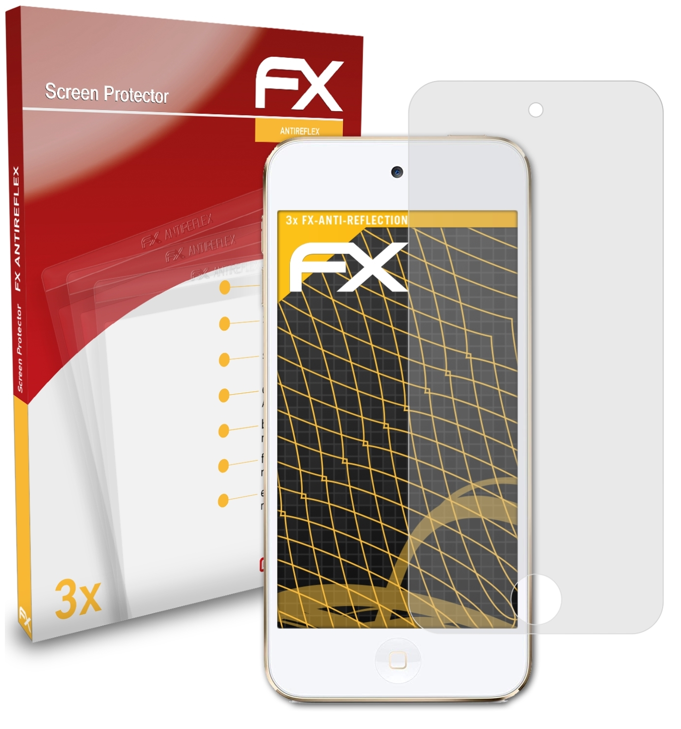 touch FX-Antireflex Displayschutz(für iPod ATFOLIX 7G) 3x Apple