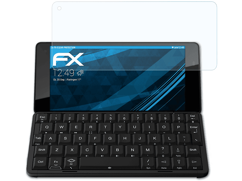 ATFOLIX 3x FX-Clear Displayschutz(für Planet Computers Cosmo Communicator)