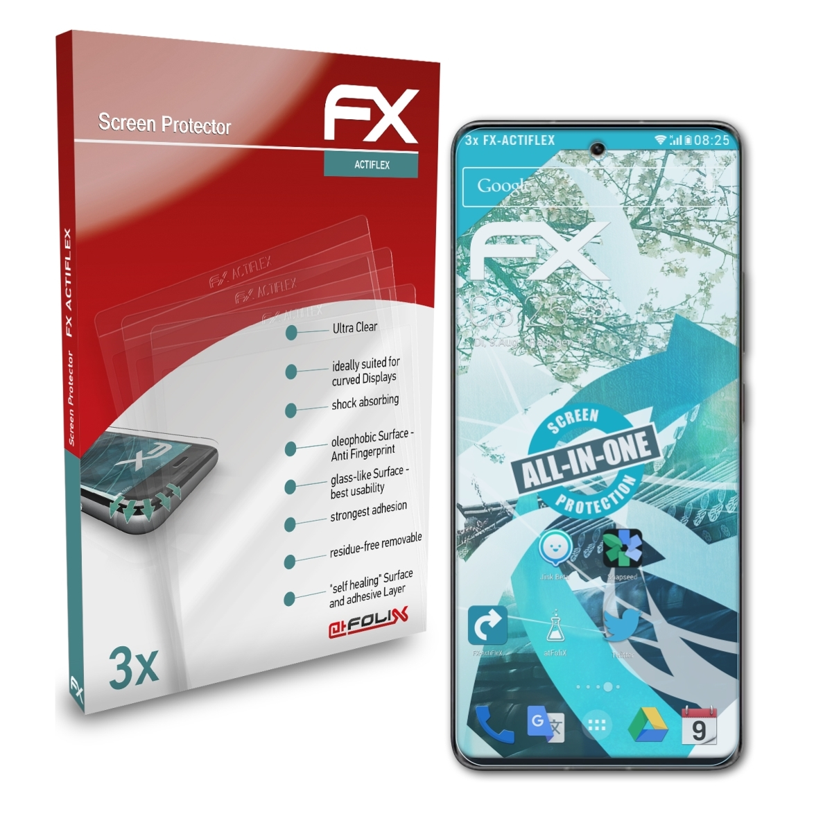 Civi) 3x Xiaomi Displayschutz(für ATFOLIX FX-ActiFleX
