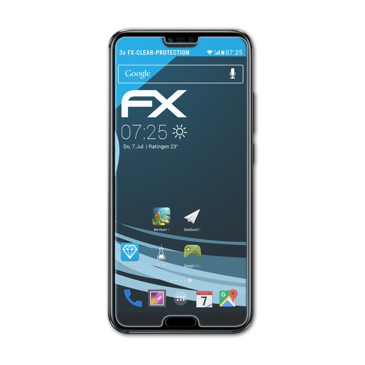 10) FX-Clear Displayschutz(für Huawei Honor 3x ATFOLIX