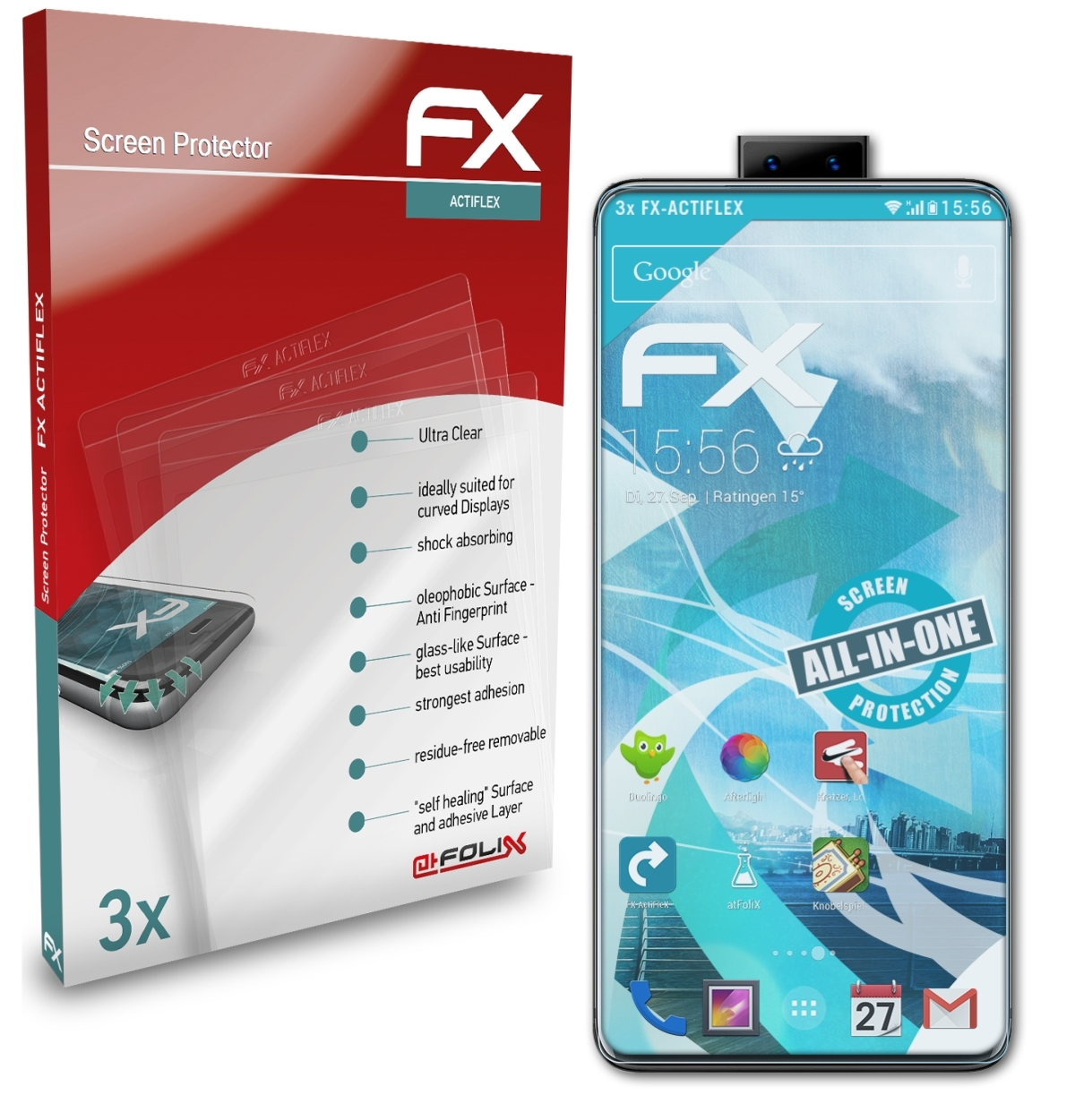 ATFOLIX 3x FX-ActiFleX Displayschutz(für 5G) 3S Nex Vivo