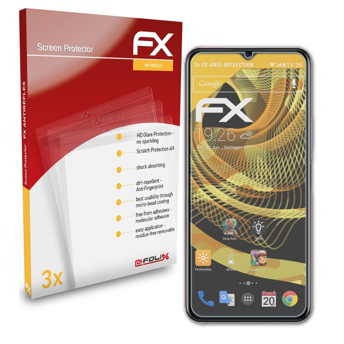 Displayschutz(für FX-Antireflex Edition)) Y52s (t1 ATFOLIX Vivo 3x
