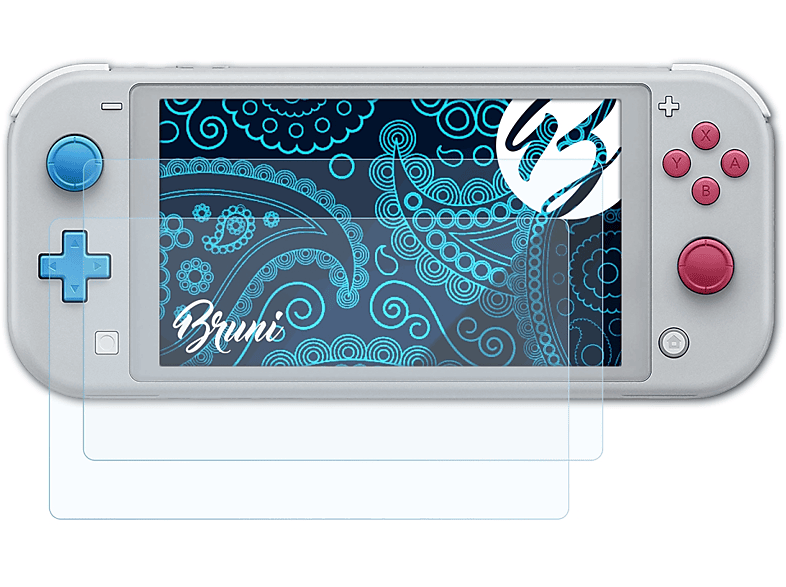 Lite) BRUNI Schutzfolie(für Nintendo Basics-Clear Switch 2x